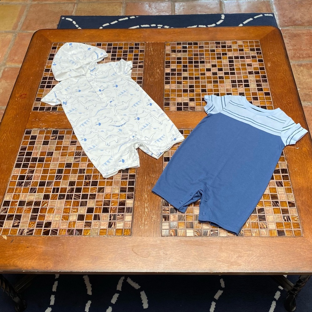 Baby Boy’s Dinosaur Romper Collection Set